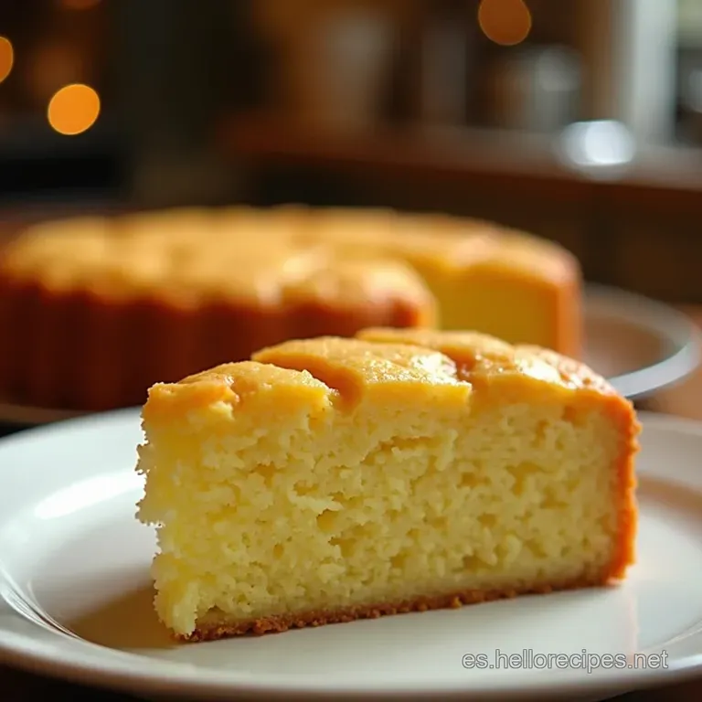 Bizcocho De Vainilla Esponjoso Receta De La Abuela presentation
