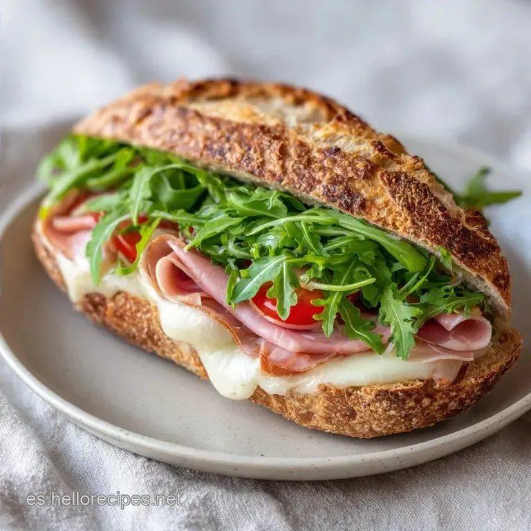 Receta De Bocadillo De Jam&oacute;n Y Queso Fundido