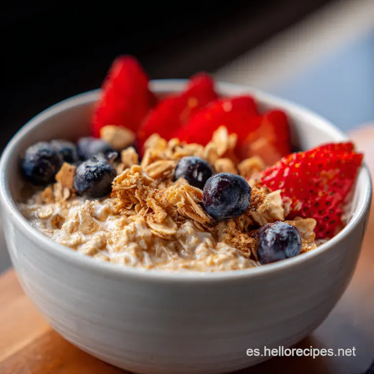 Bowl de Avena Horneada con Frutos Rojos
