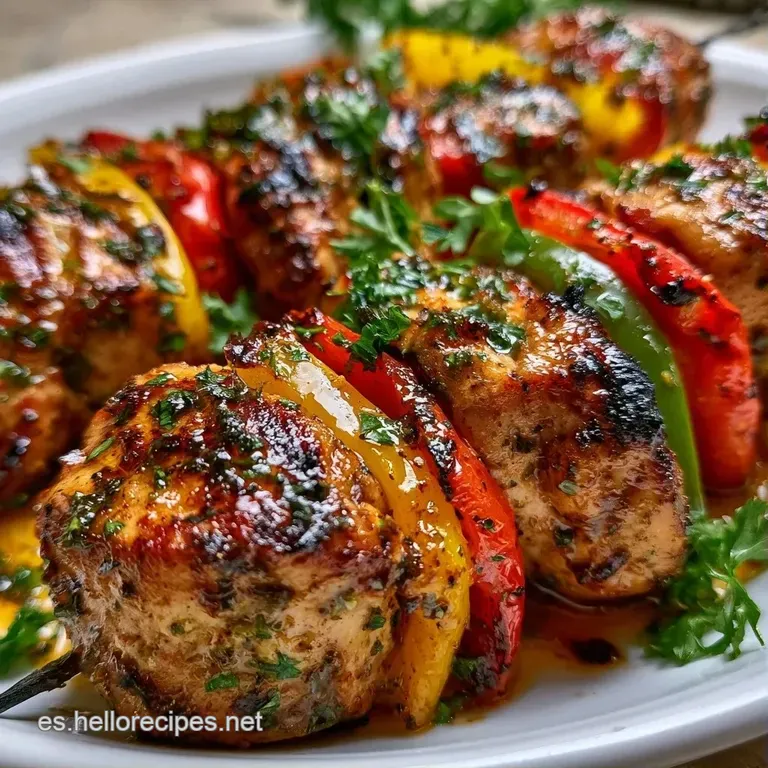 Tres piezas de pollo braseado dispuestas sobre una cama de arroz blanco, adornadas con perejil fresco y gotas de aceite.