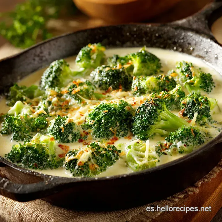 Br&oacute;coli a La Crema: El Acompa&ntilde;amiento Cremoso Que Querr&aacute;s Gratinar. presentation