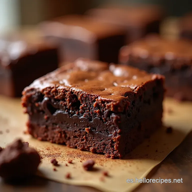 Brownies De Chocolate Intensos El Pecado M&aacute;s Delicioso presentation