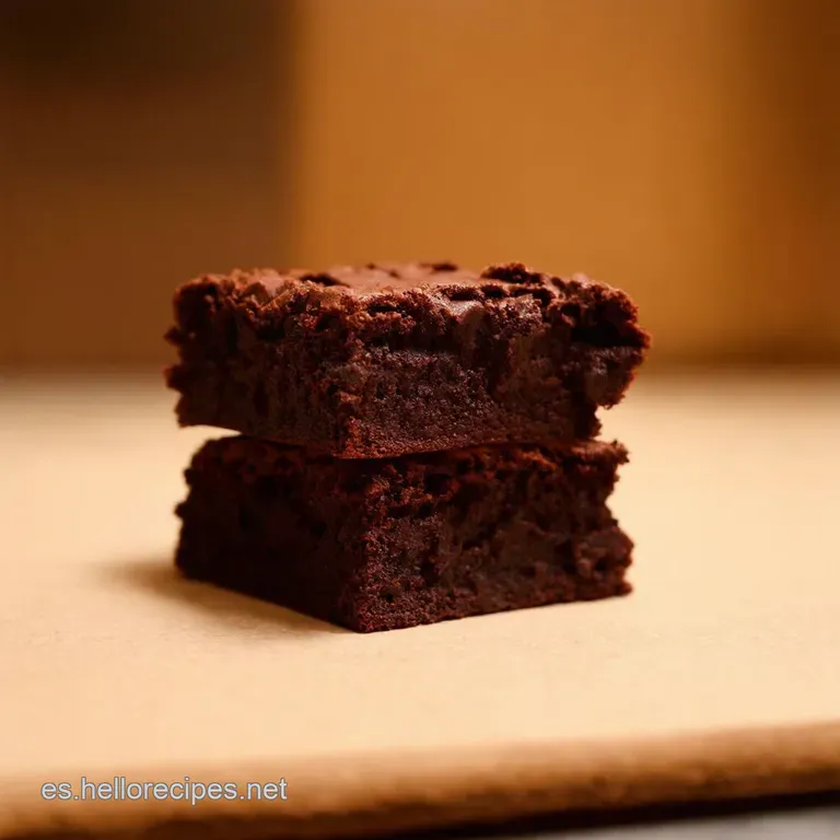 Brownies Doble Chocolate Pecado Fudgy Irresistible presentation