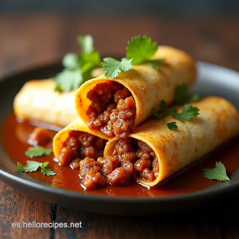 Burritos de Carne a mi Manera Estilo TexMex