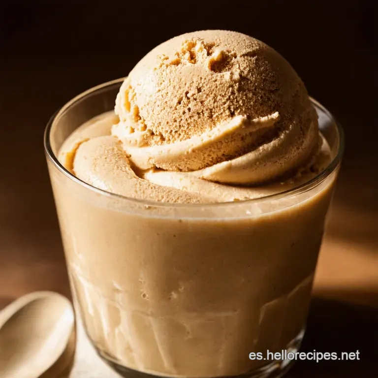 Caf&eacute; Helado Cremoso al Estilo Casero Sin Heladera