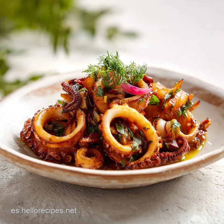 Calamares Encebollados: Salsa Melosa y Tierna