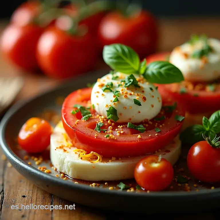Caprese Picante Un Cl&aacute;sico Italiano Con Un Toque Espa&ntilde;ol presentation