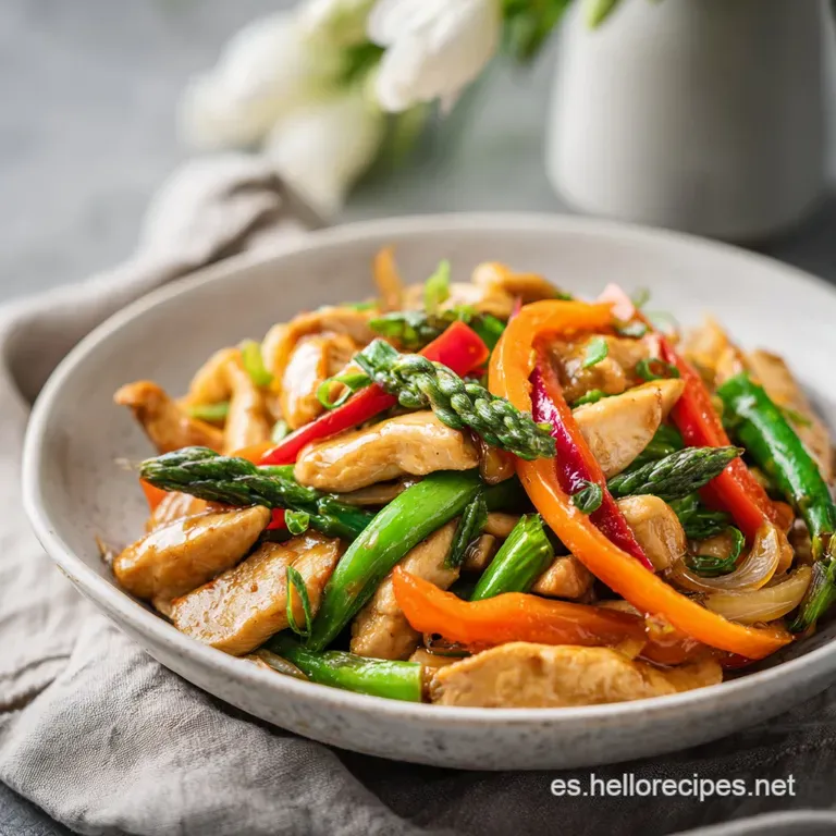 Idea de Cena con Pollo y Verduras: Aterciopelado