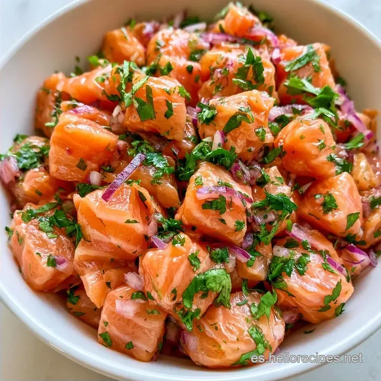 Ceviche de Salmón Ahumado en 15 Minutos