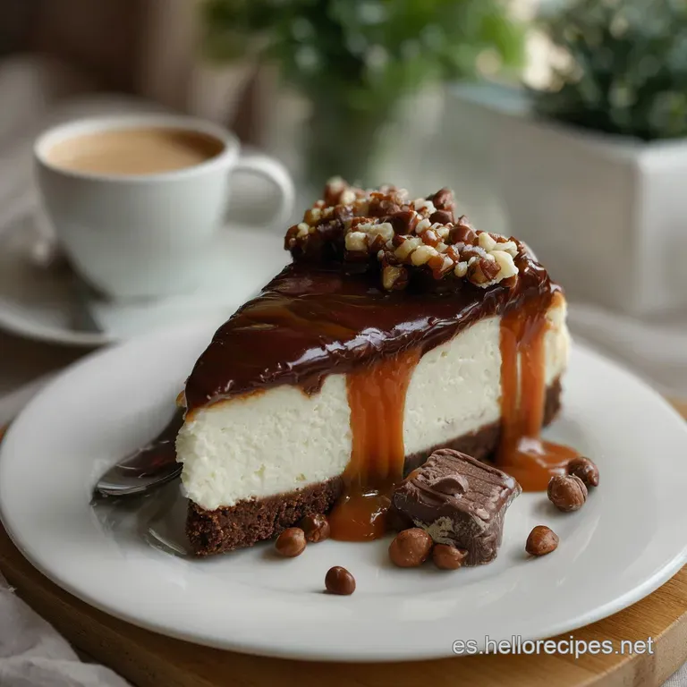 Cheesecake de Caf&eacute; Chocolate y Caramelo Perfecto