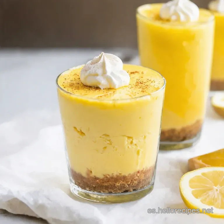 Cheesecake De Lim&oacute;n En Vasitos Un Postre Para Lucirte presentation