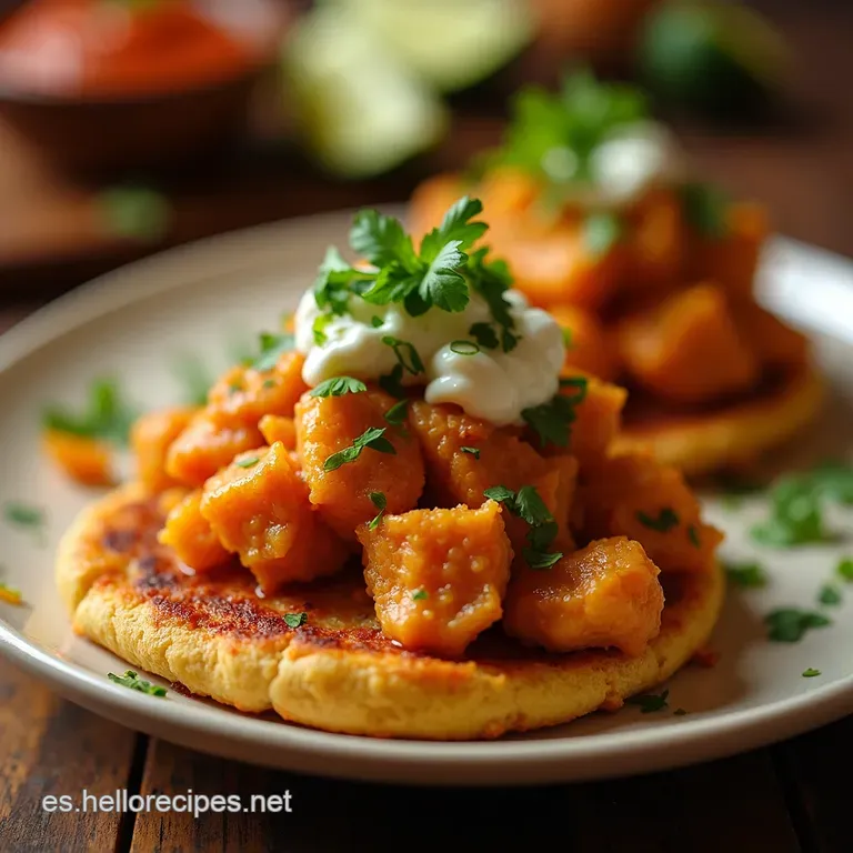 Chicken Tinga Tostadas presentation