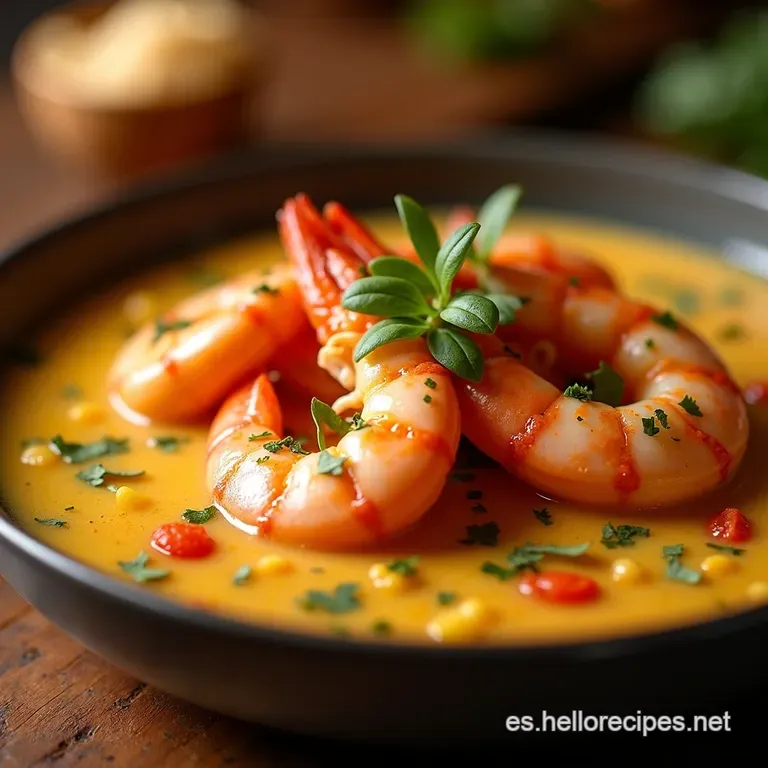 Chupe De Camarones Peruano presentation