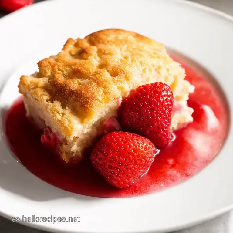 Cobbler de Fresa Cl&aacute;sico con Toque Casero