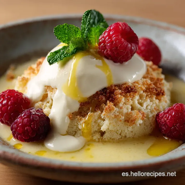 Cobbler M&aacute;gico De Lim&oacute;n El Postre C&iacute;trico Y R&aacute;pido Que Se Hace Solo presentation