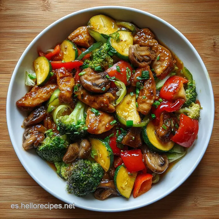 A perfectly portioned plate featuring juicy chicken and vibrant veggies, artfully arranged for a fresh and healthy meal.