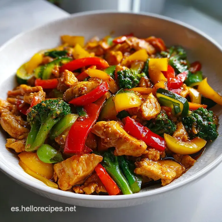 Comida F&aacute;cil y Sana con Pollo y Verduras