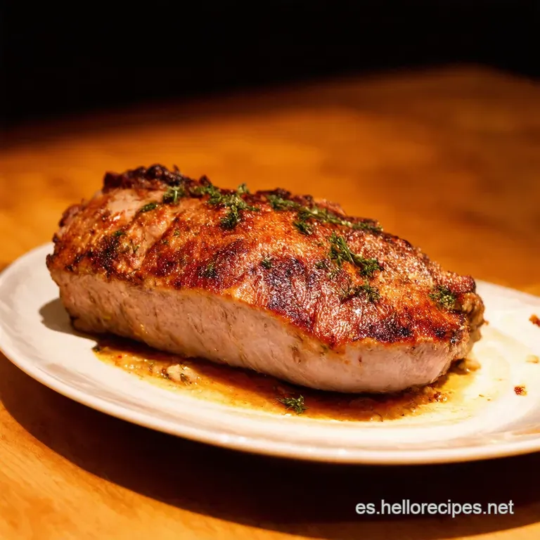 Cordero Al Horno Crujiente presentation