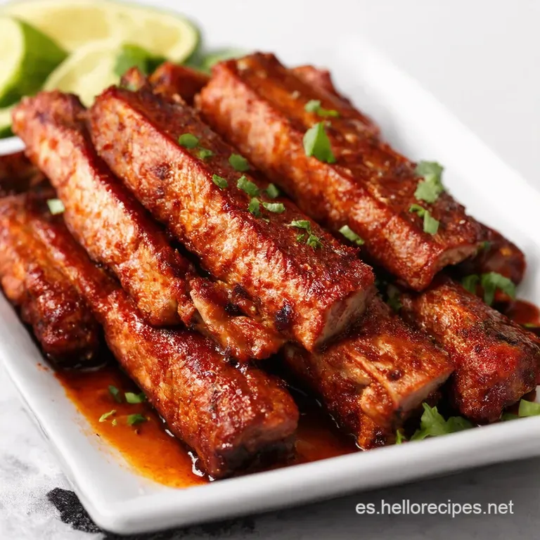 Costillas a la Barbacoa al Estilo TexMex Sabor Que Te Hace Bailar
