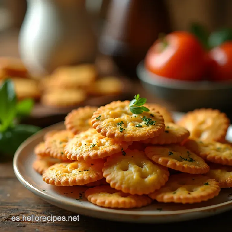 Crackers Con Descarte De Masa Madre Crujientes Y Llenas De Sabor presentation