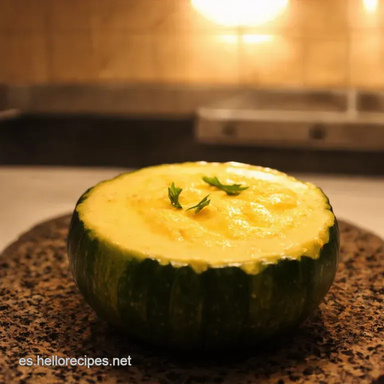 Crema De Calabac&iacute;n Y Puerro Un Abrazo Caliente En Un Cuenco presentation