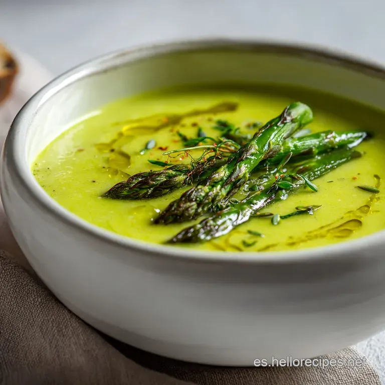 Crema de Esp&aacute;rragos: Textura Aterciopelada