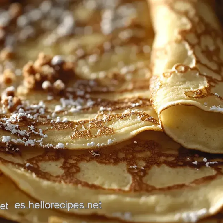 Crepes Cl&aacute;sicos al Estilo Franc&eacute;s