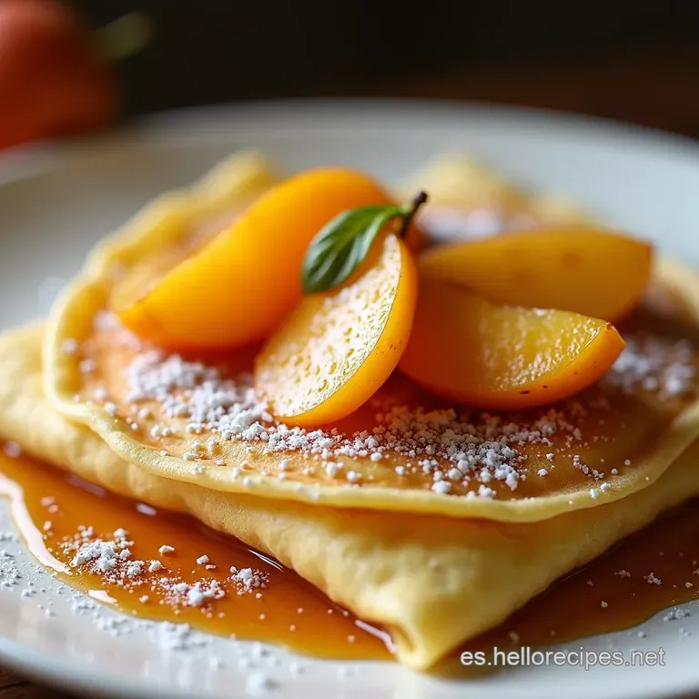 Cr&ecirc;pes con Manzanas Caramelizadas