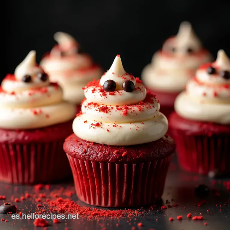 Cupcakes Red Velvet Noche de Brujas