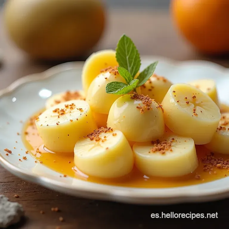 Delicia Helada Helado de Pl&aacute;tano Cremoso con Crujiente de Almendras