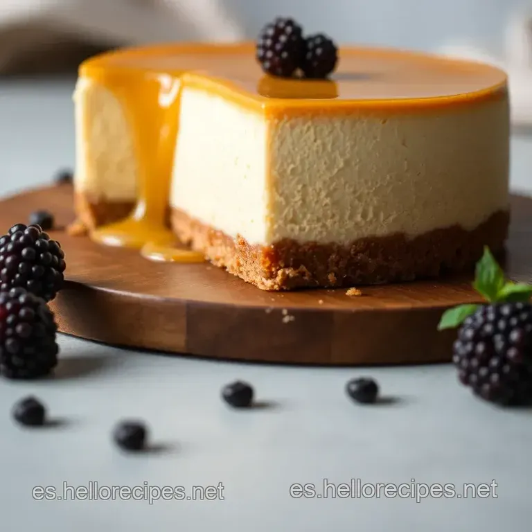 Dulce De Leche Swirl Cheesecake presentation