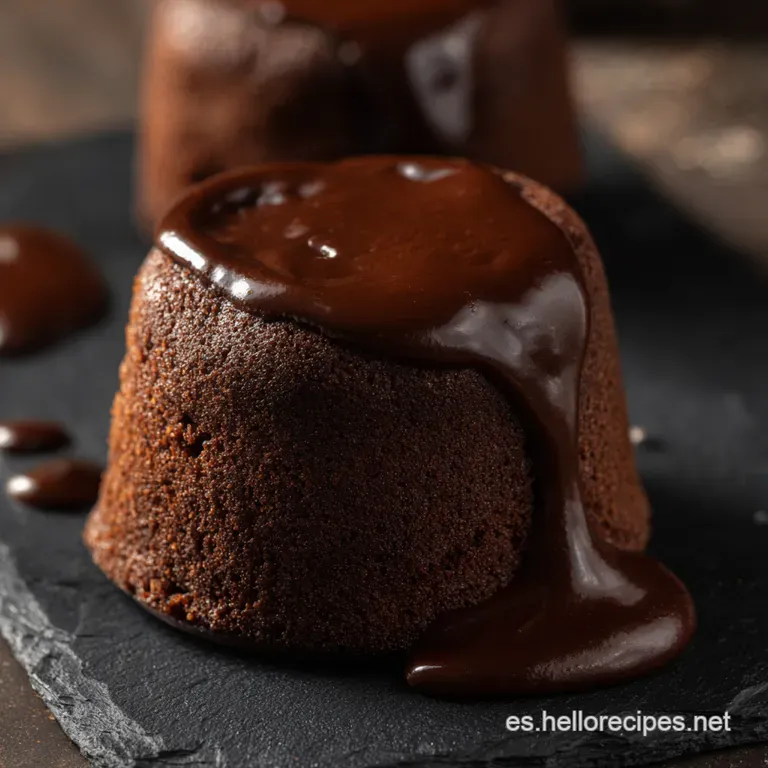 El Volc&aacute;n De Chocolate Perfecto: Coulant Casero Con Coraz&oacute;n Fundido presentation