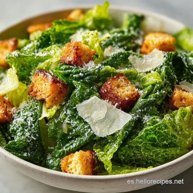 Ensalada Cesar Ingredientes: Textura Sedosa