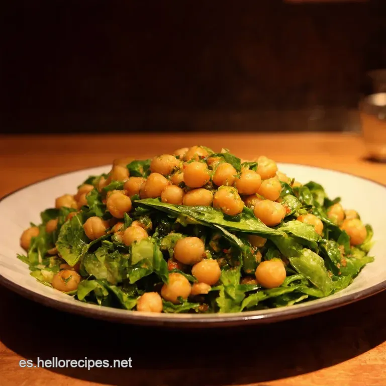 Ensalada De Garbanzos a La Andaluza Un Bocado De Sol presentation