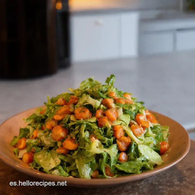 Ensalada De Lentejas Con Aderezo De Yogurt presentation