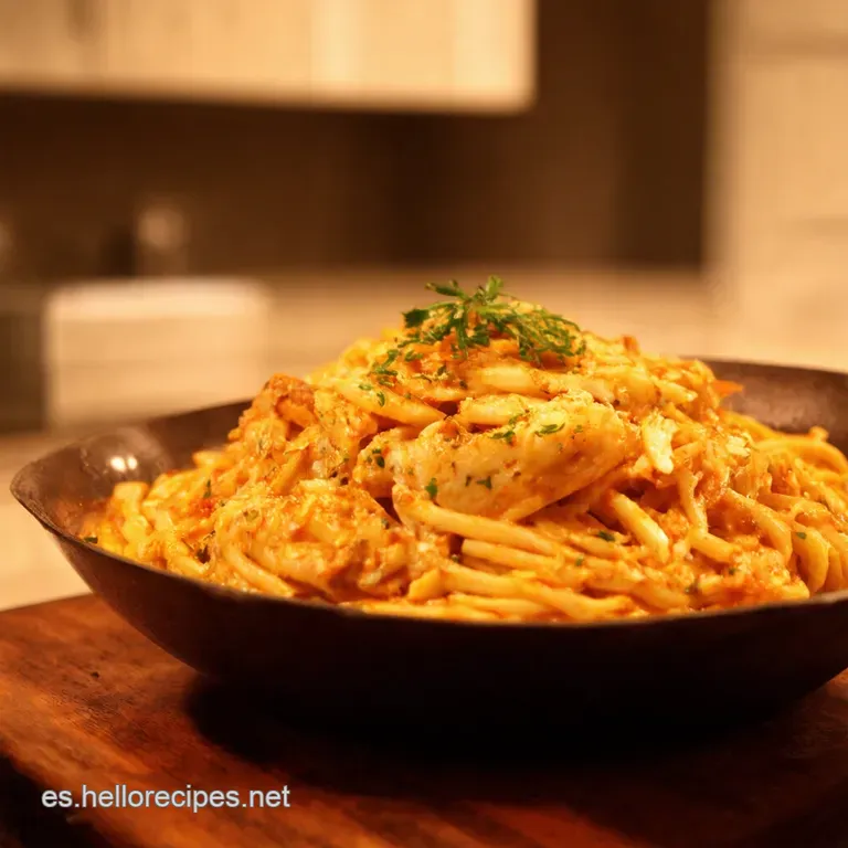 Espaguetis Con At&uacute;n a La Italiana presentation