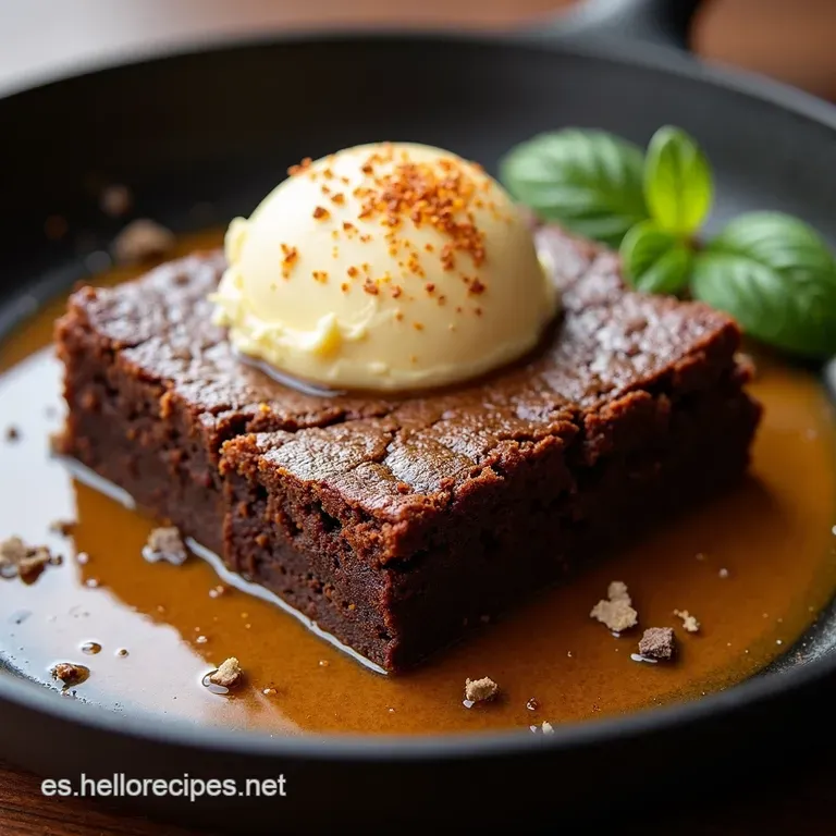 Explosi&oacute;n de Chocolate BrownieGalleta Skillet Para Compartir Si Quieres