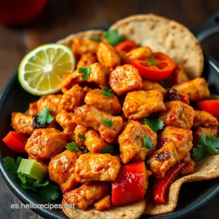 Fajitas de Pollo Estilo Cantina: &iexcl;Sabor que Enamora!