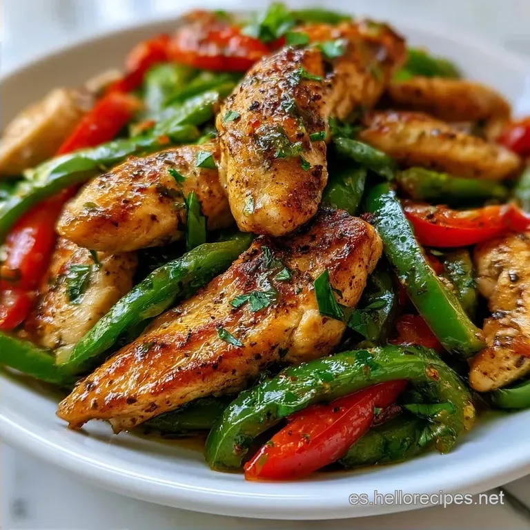 Fajitas De Pollo Express Con Pimientos
