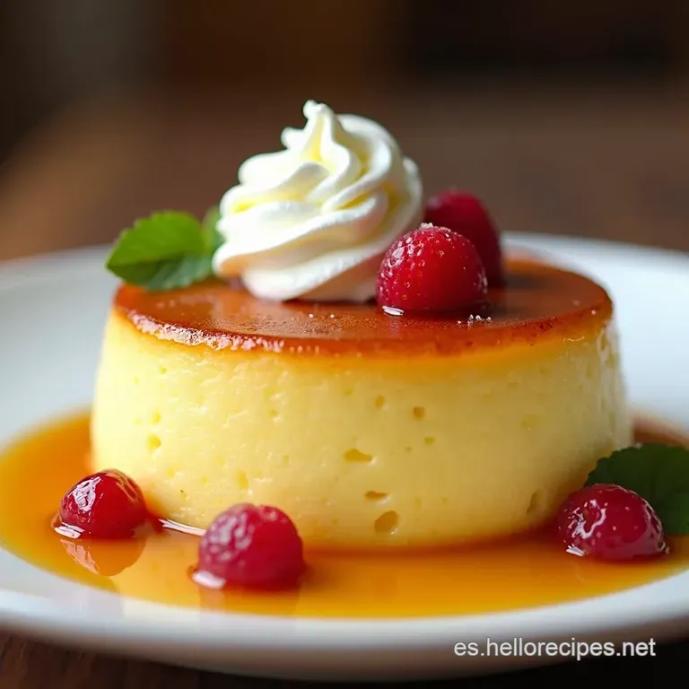 Flan de Ensue&ntilde;o El Postre 2 en 1 que une el Cl&aacute;sico Flan con la Suavidad de las Tres Leches