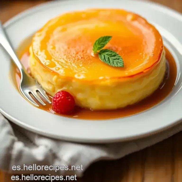 Flan De Huevo Casero Cl&aacute;sico presentation