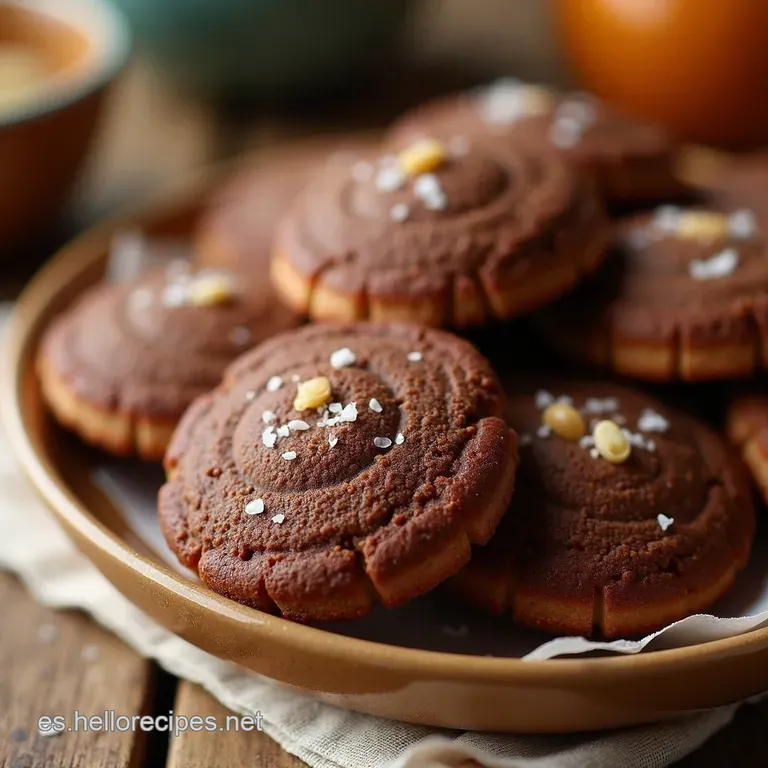 Galletas De Doble Chocolate Y Sal De Mar presentation