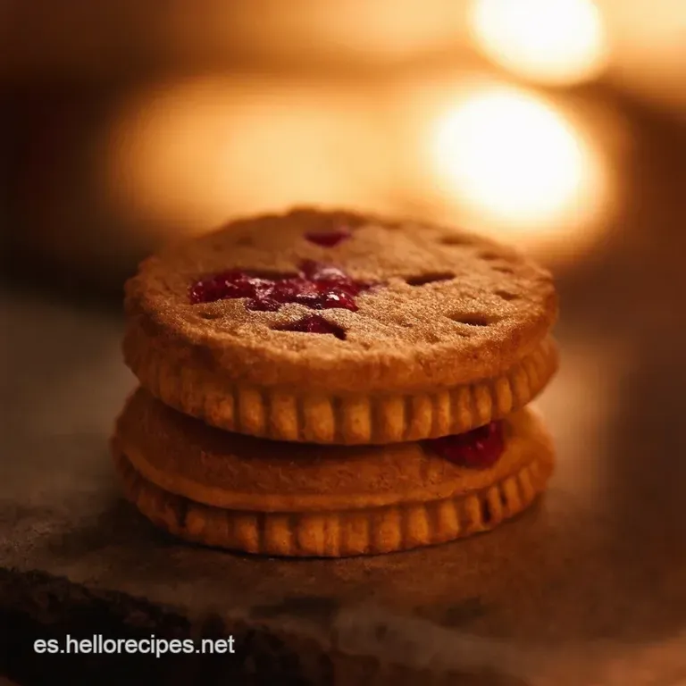 Galletas Linzer Con Coraz&oacute;n De Frambuesa presentation