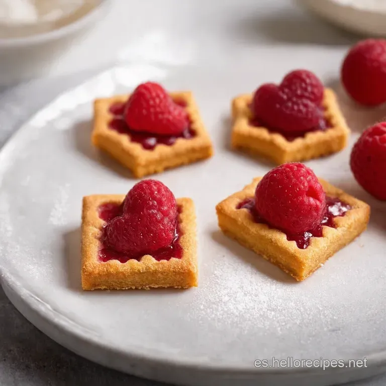 Galletas Linzer con Coraz&oacute;n de Frambuesa