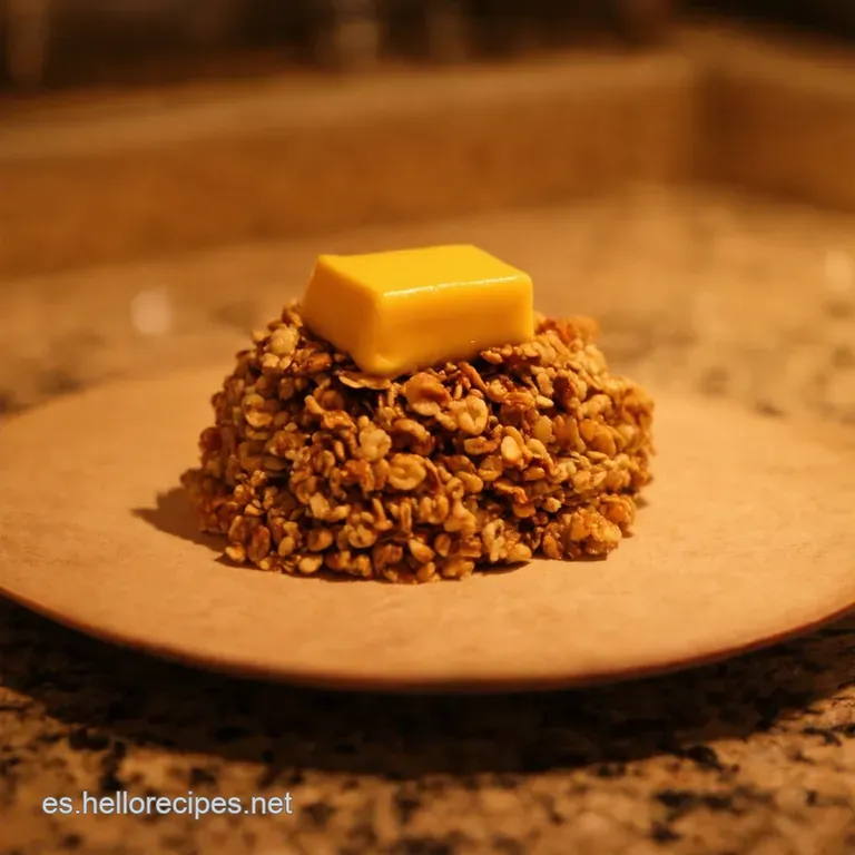 Granola Crujiente Con Mantequilla De Man&iacute; presentation