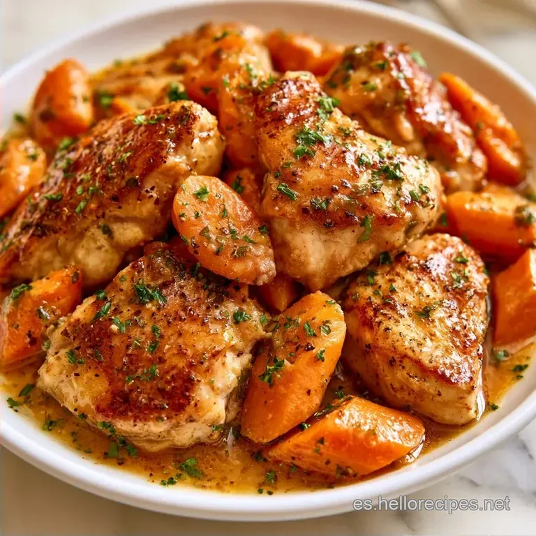 Jugoso Guisado de Muslos de Pollo