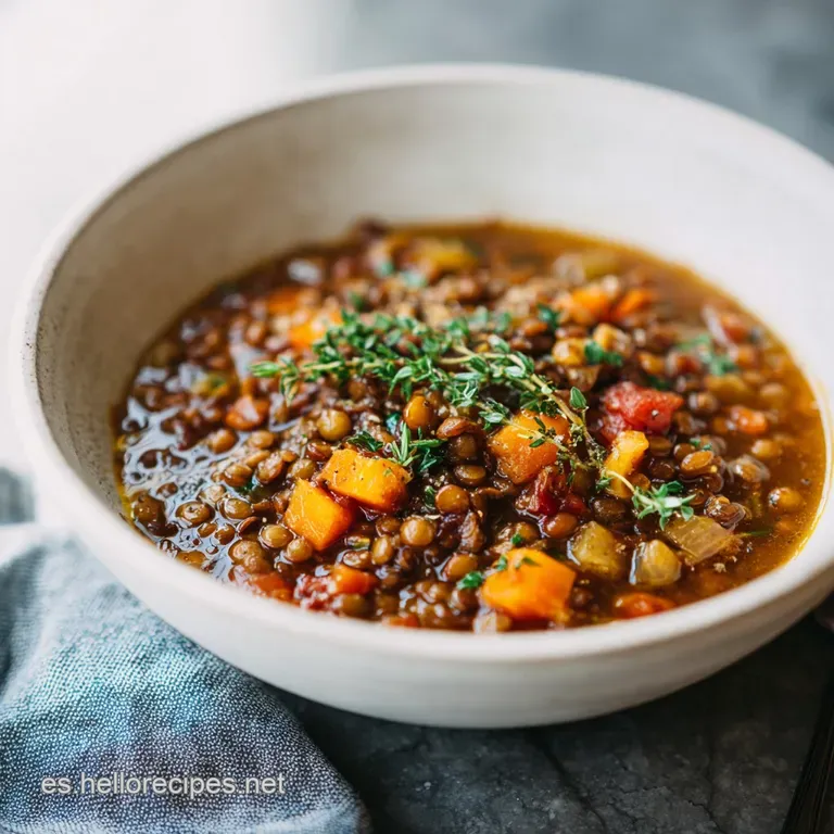 Guiso de Lentejas Argentino Tradicional
