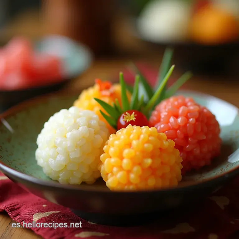 Hanami Dango Delicia Tricolor De La Primavera Japonesa presentation
