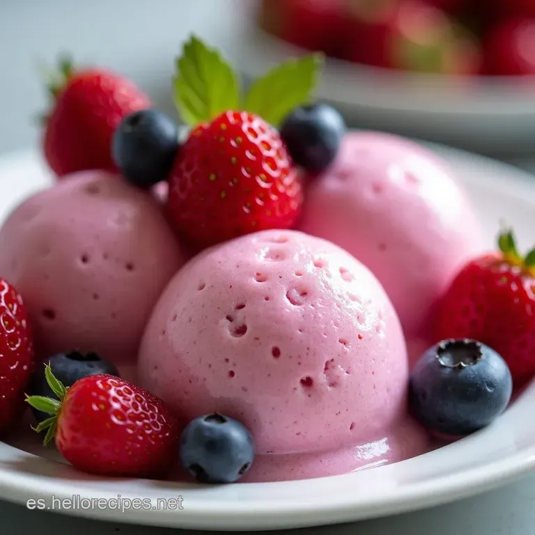 Helado Casero de Yogur y Moras M&aacute;s F&aacute;cil Imposible