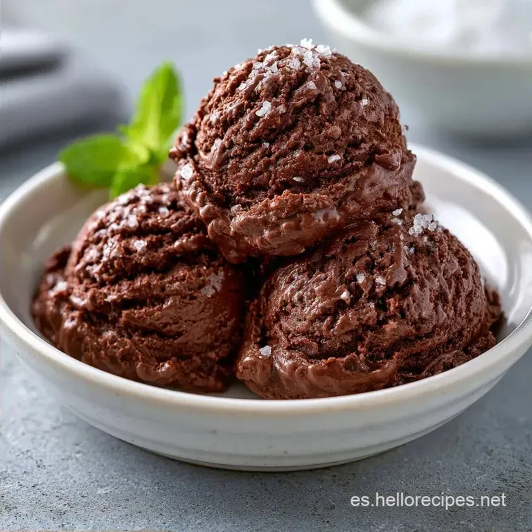 Helado Chocolate Oscuro Casero